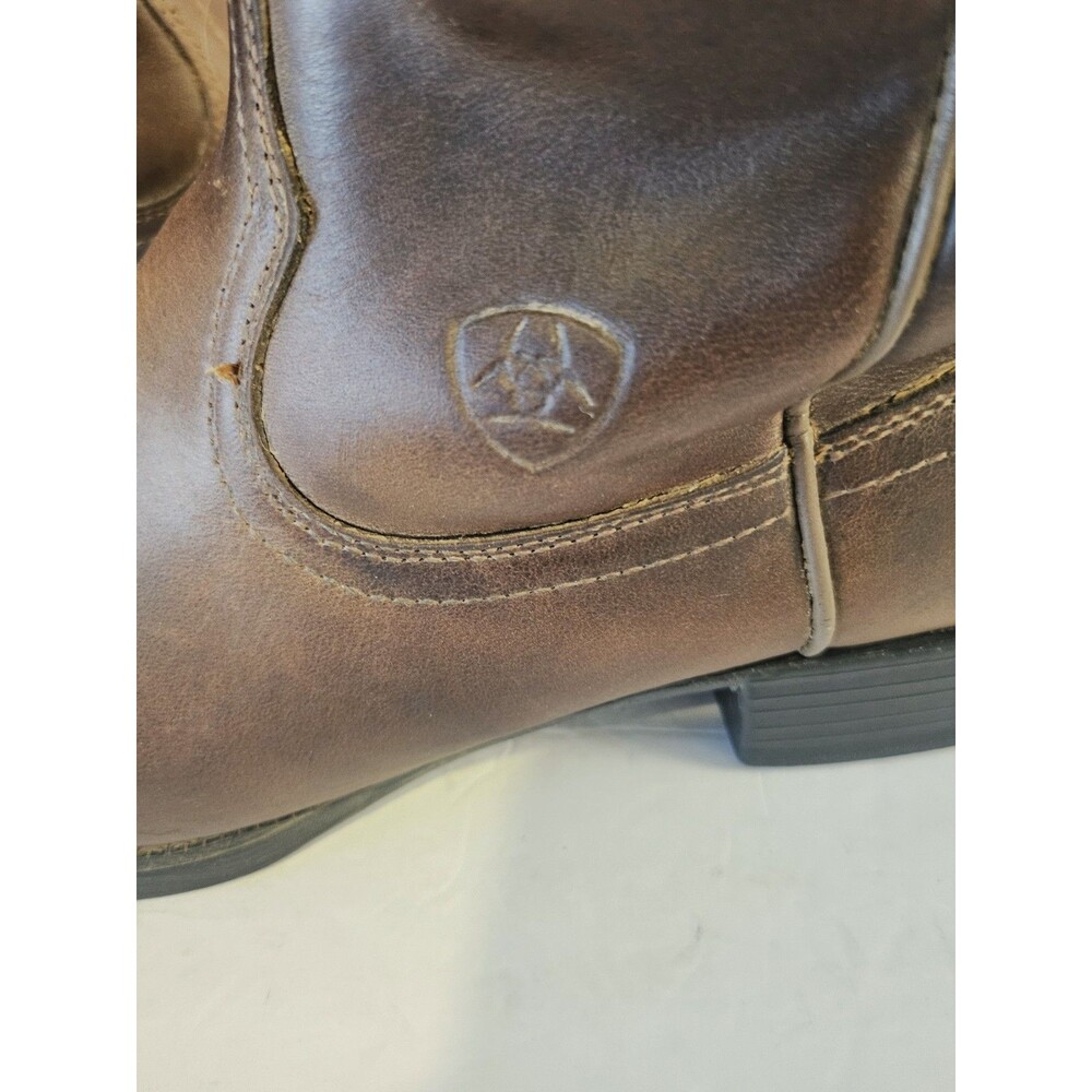 Ariat Men's Brown Leather Western Cowboy Boots Size 10.5 - Picture 4 of 7